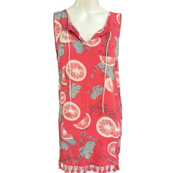๐ด ForCynthia Beach Swim Coverup Pink Floral, Size S - Picture 1 of 8